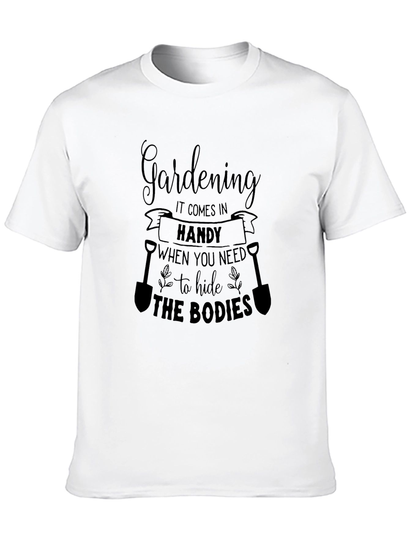 Black Gardening Hide the Bodies Graphic T-Shirt view 10
