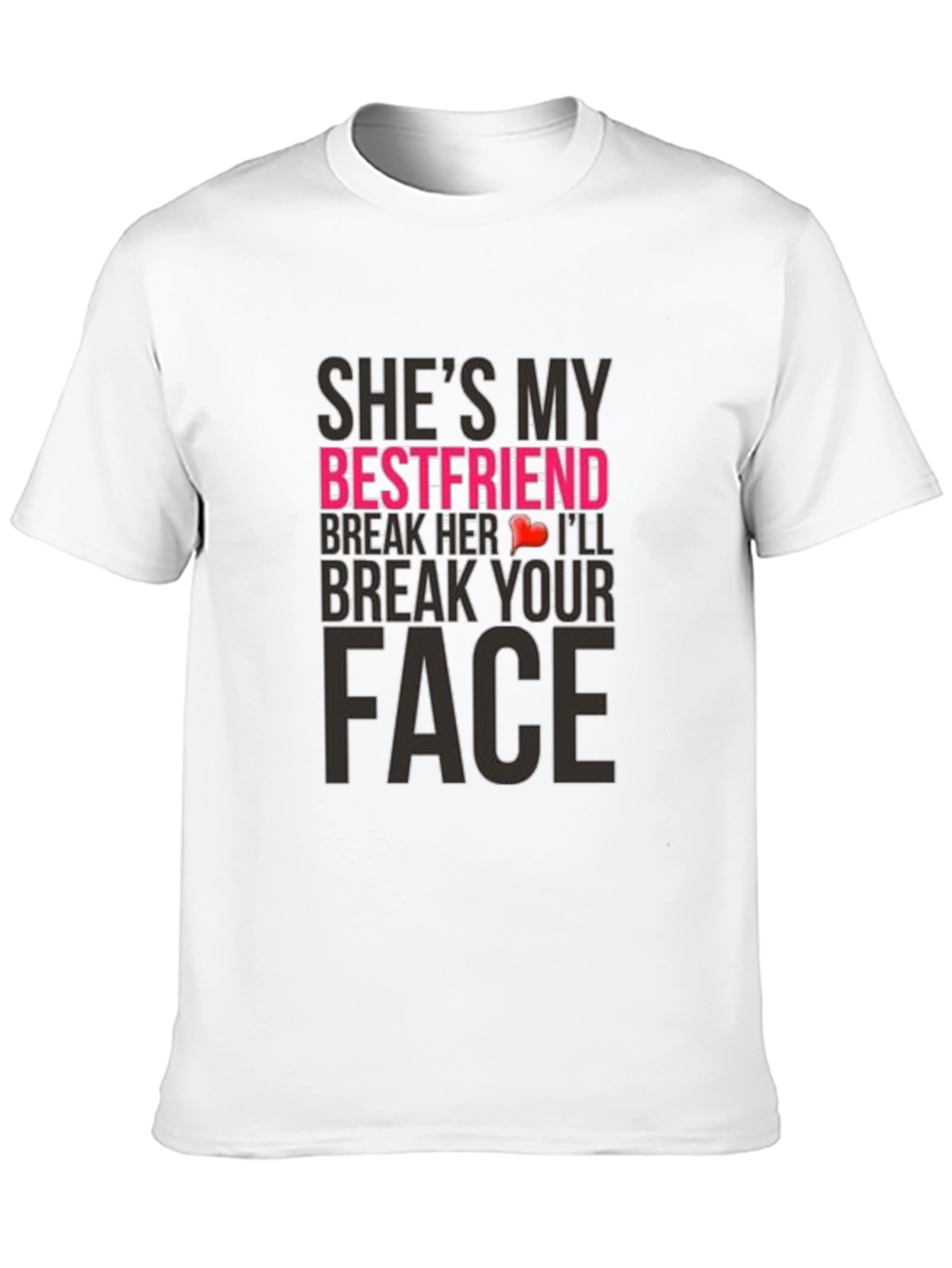 Black Humorous "She's My Bestfriend" Graphic Tee view 10