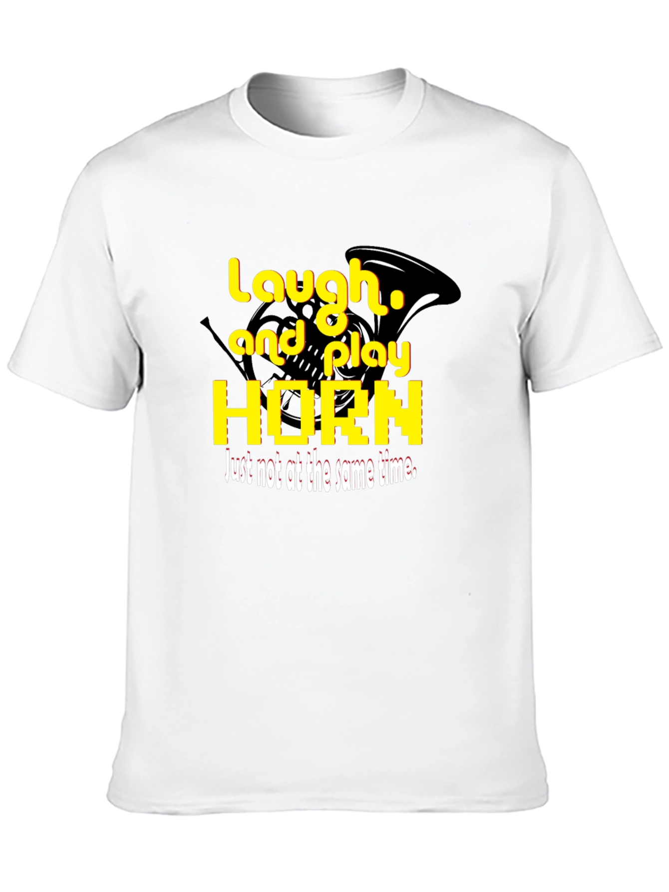 Black Laugh and Play Horn Black T-Shirt view 10