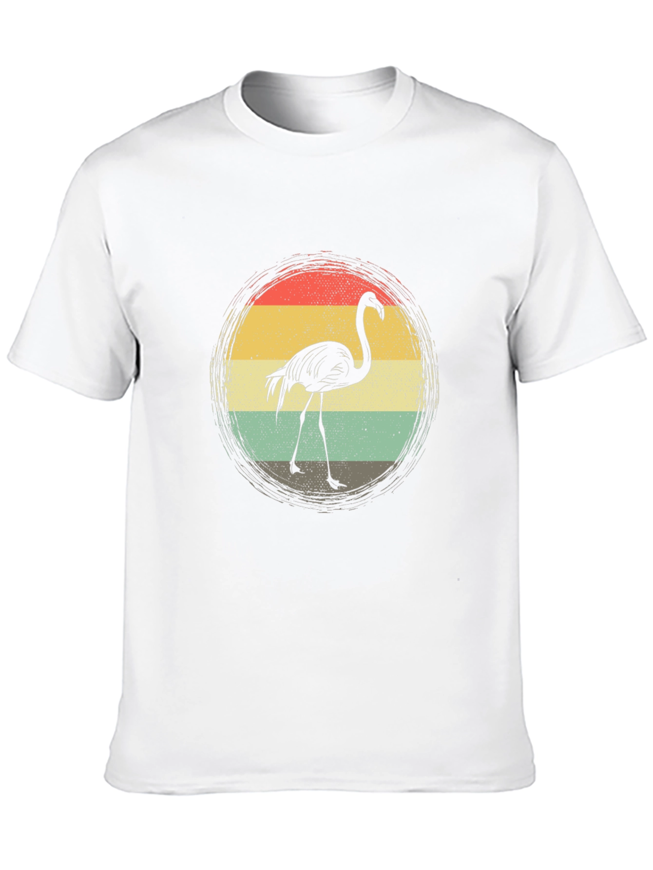 Black Retro Flamingo T-Shirt - Vintage Style Graphic Tee view 10