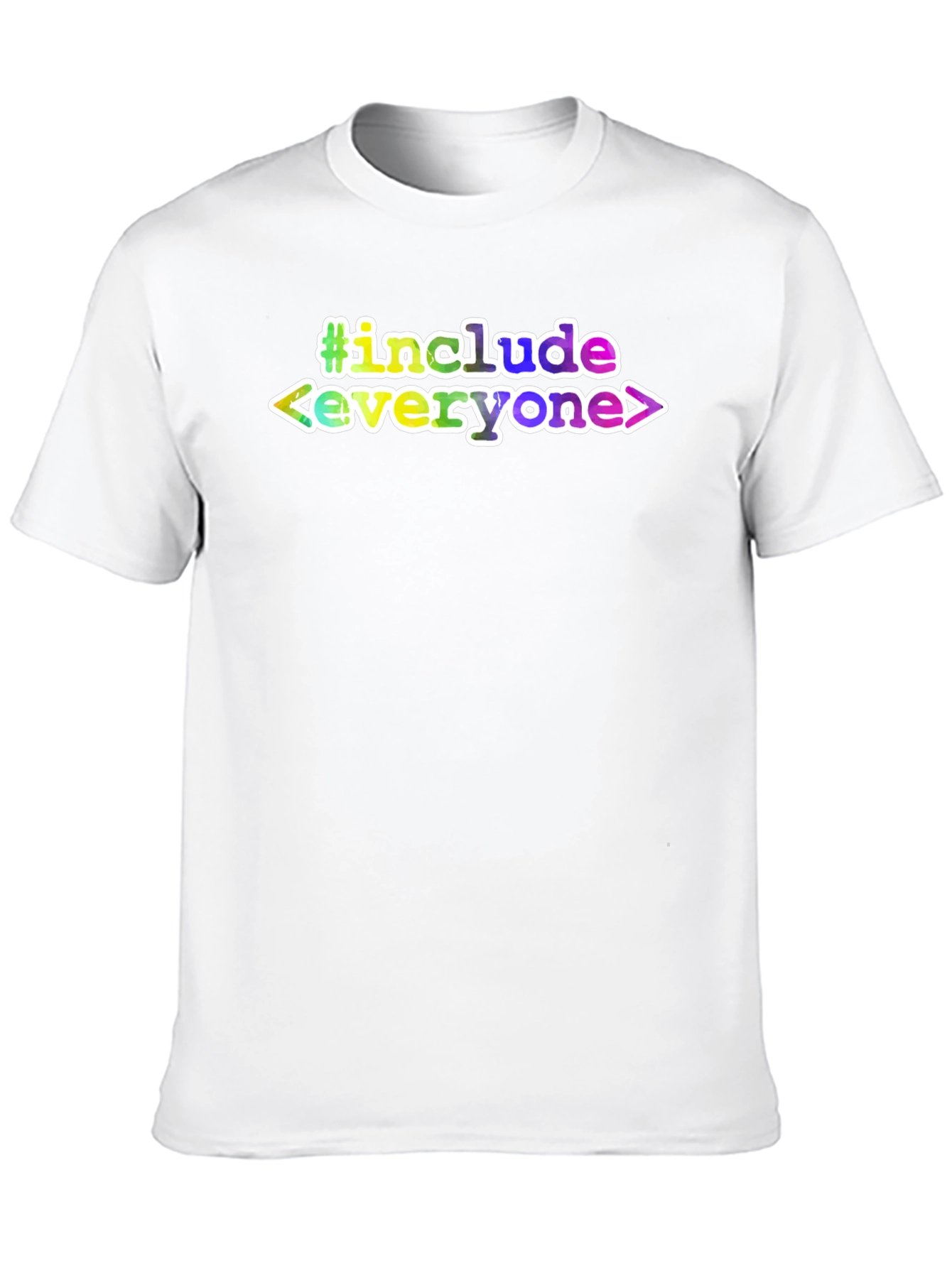 Black #include Everyone T-Shirt - Black Tee view 10
