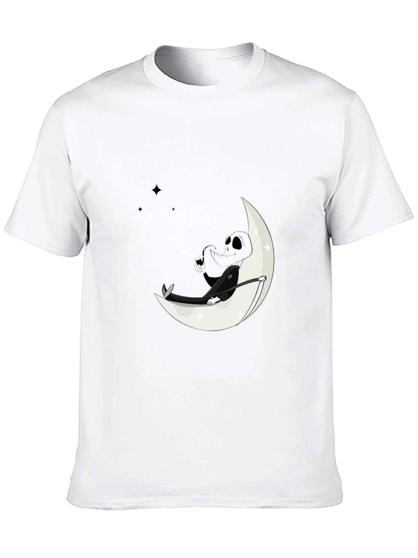 Black Moon Dreamer Graphic Tee - Black Cotton Comfort view 10