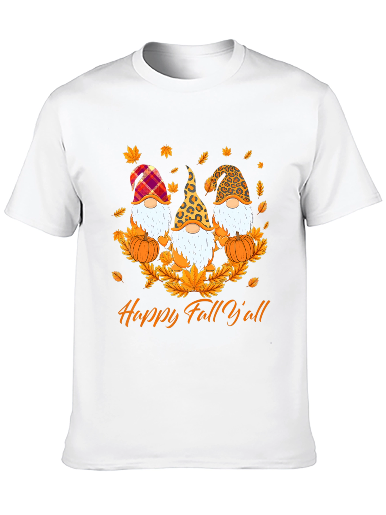 Happy Fall Y'all Gnome T-Shirt - 10