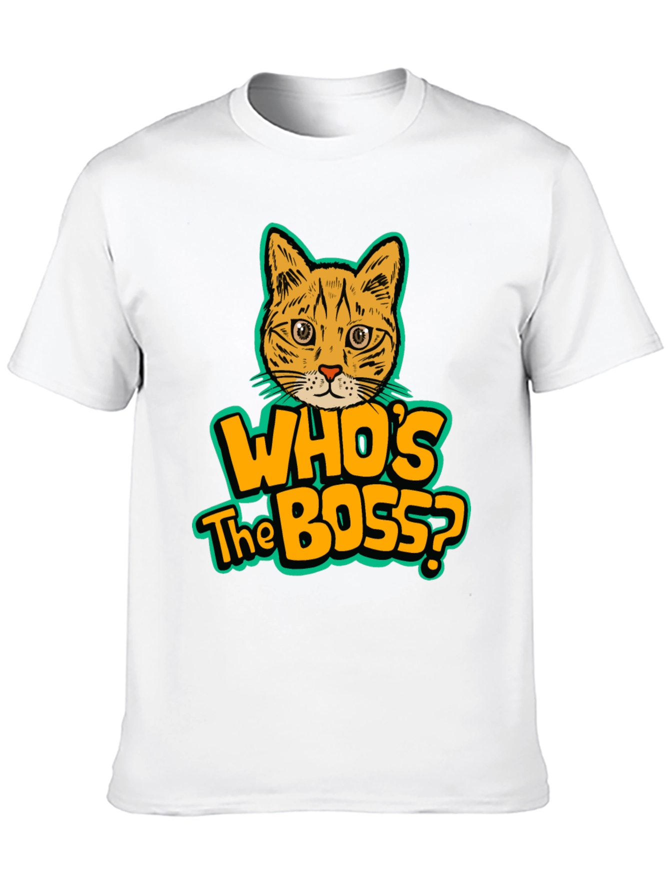 Black Who's the Boss Cat Graphic Tee view 10