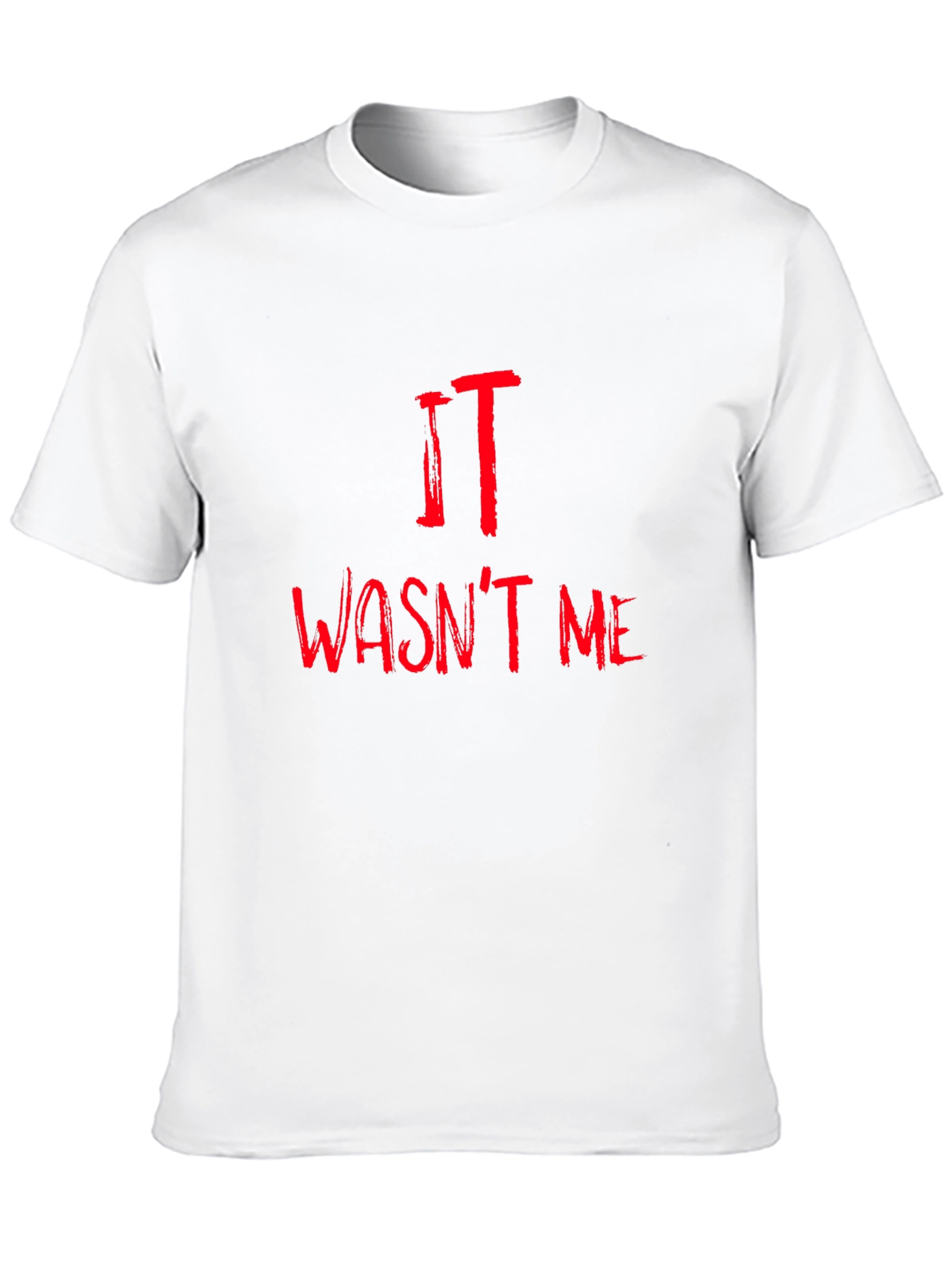Black IT Wasn't Me Graphic T-Shirt - Horror Movie Tee view 10