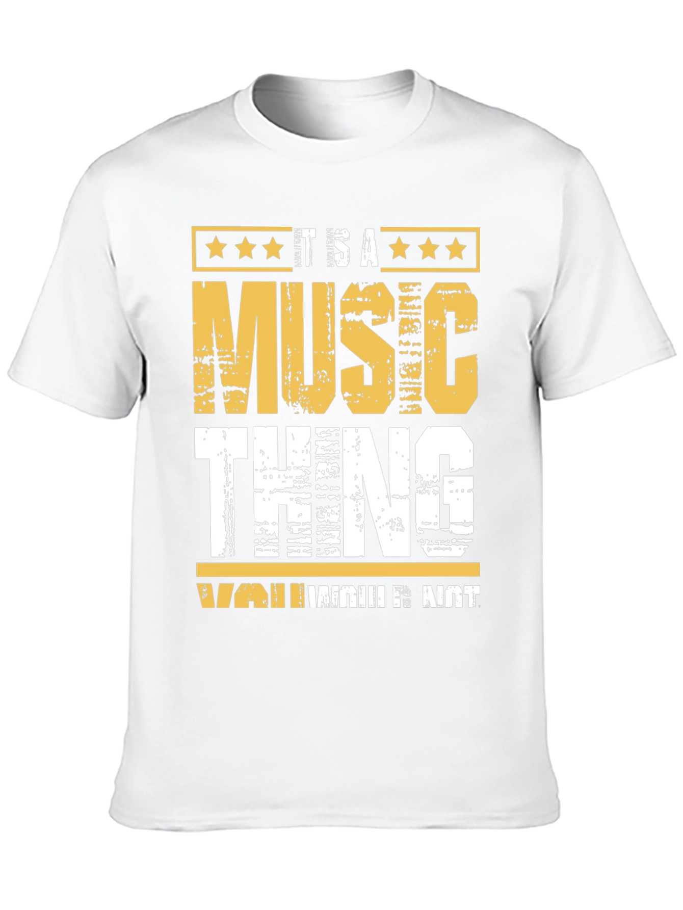 Black It's A Music Thing T-Shirt view 10
