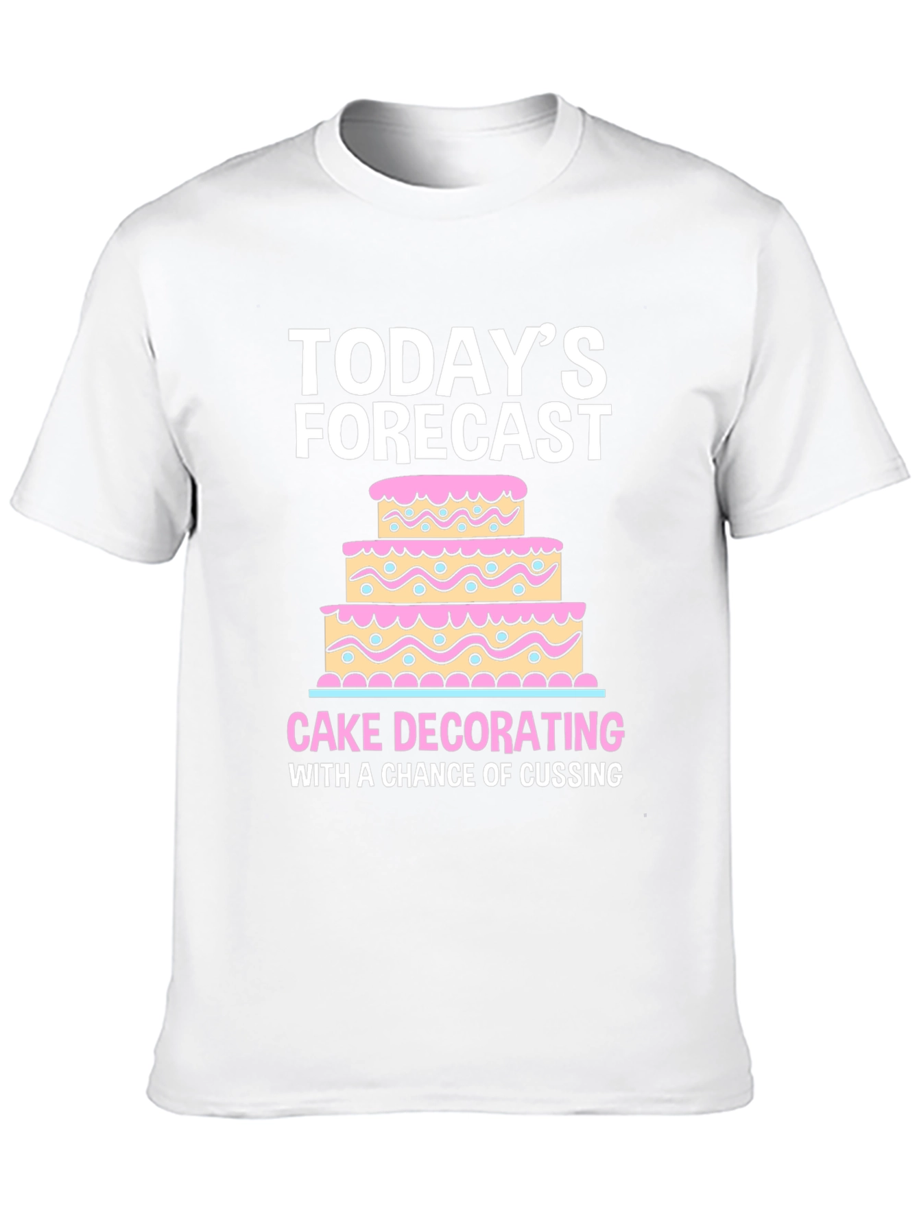 Black Cake Decorating Forecast T-Shirt view 10
