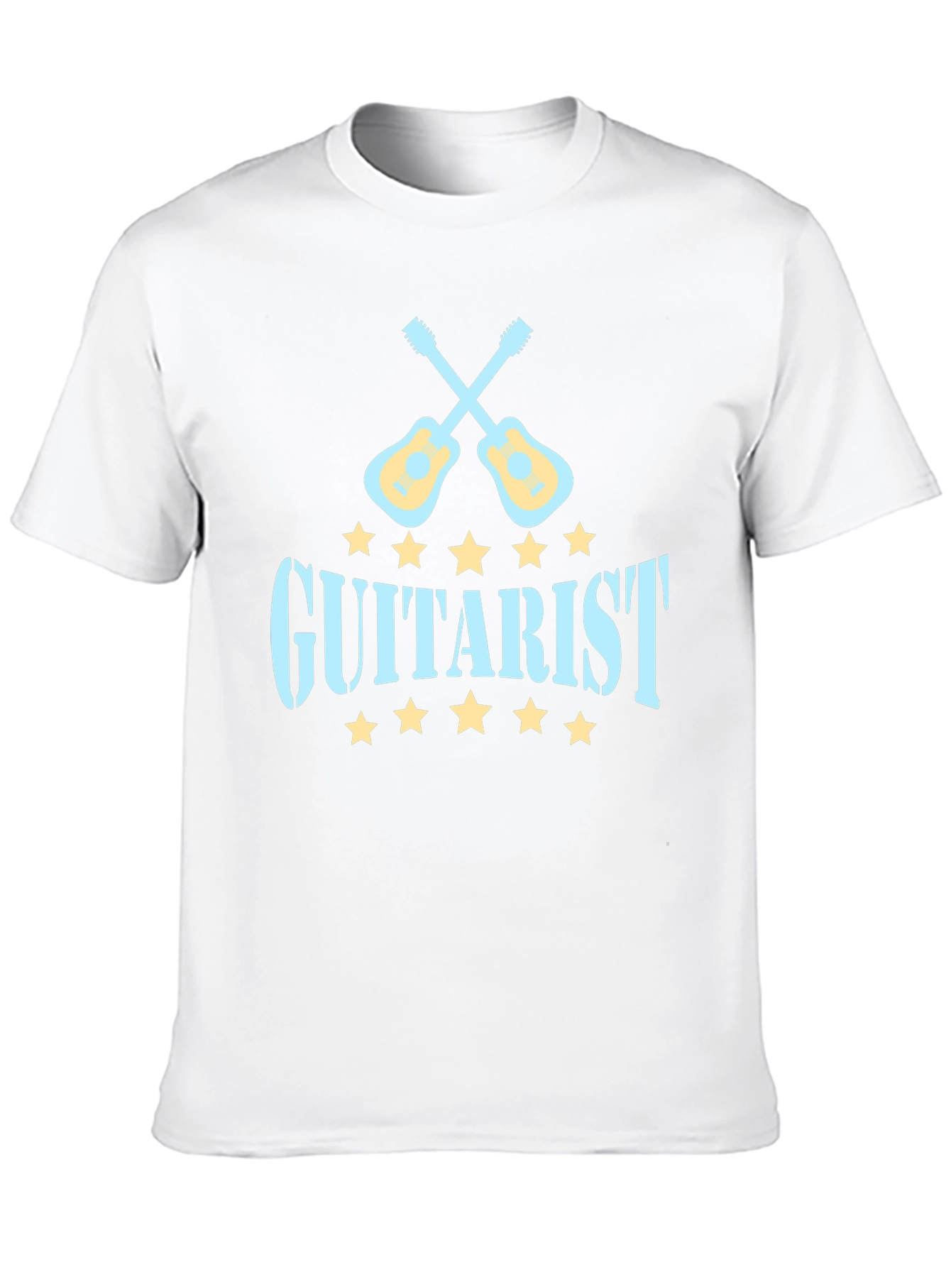 Black Guitarist Tee - Cool Music Lover T-Shirt view 10