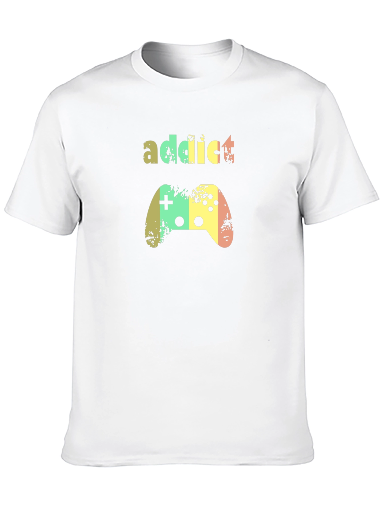 Black Gaming Addict Black T-Shirt view 10