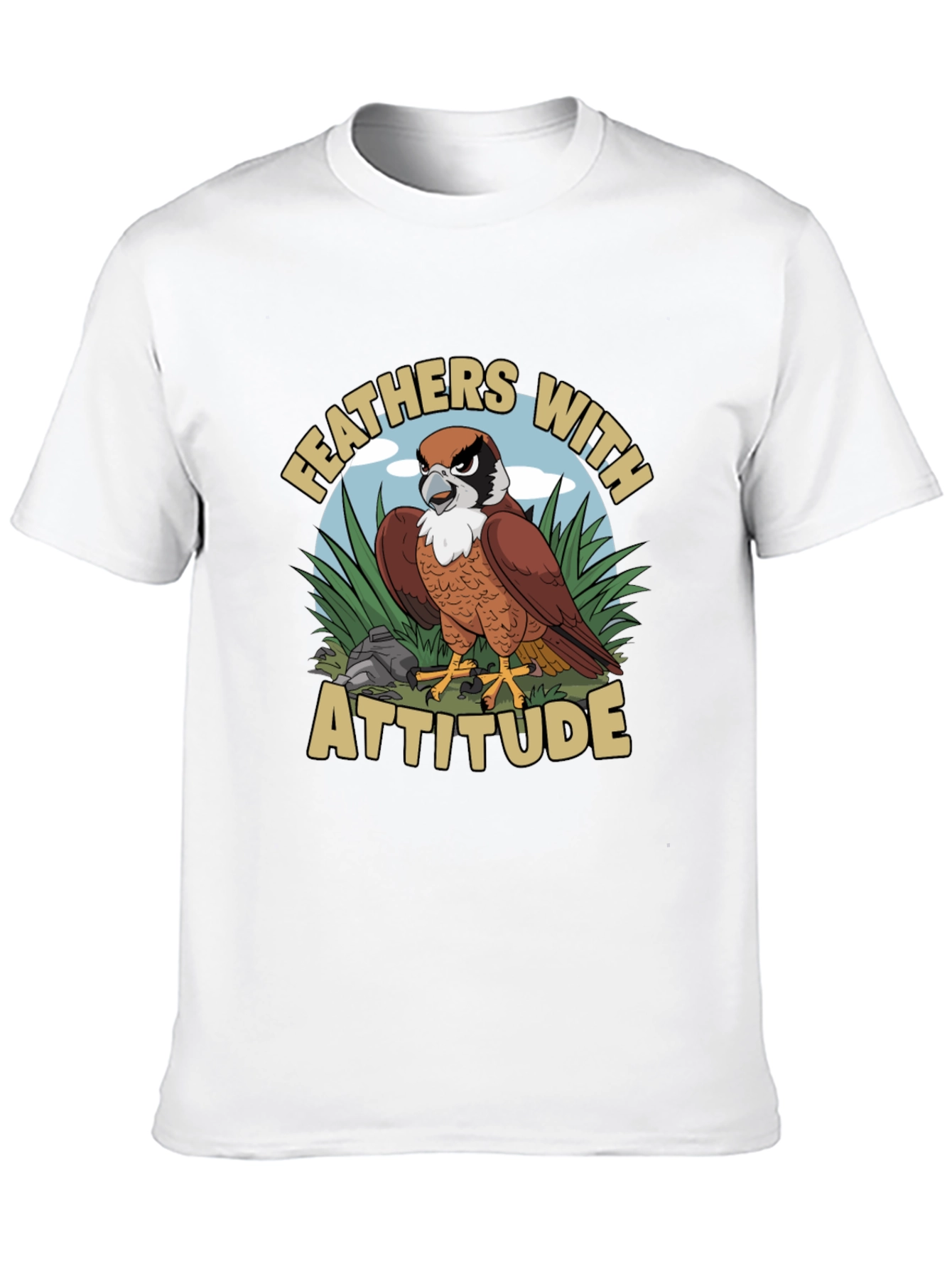 Feathers with Attitude Graphic T-Shirt - 10