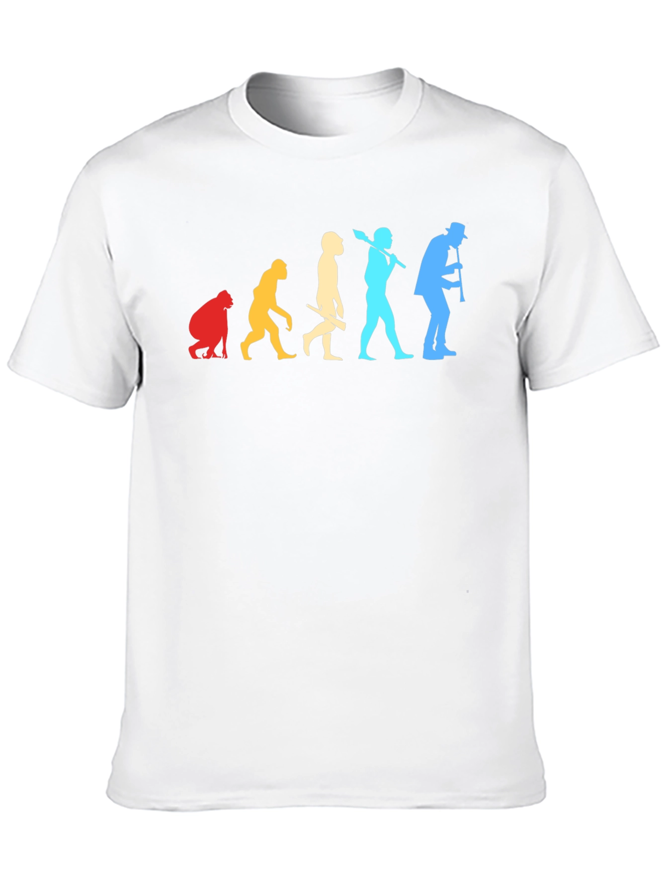 Black Evolution of Music T-Shirt view 10