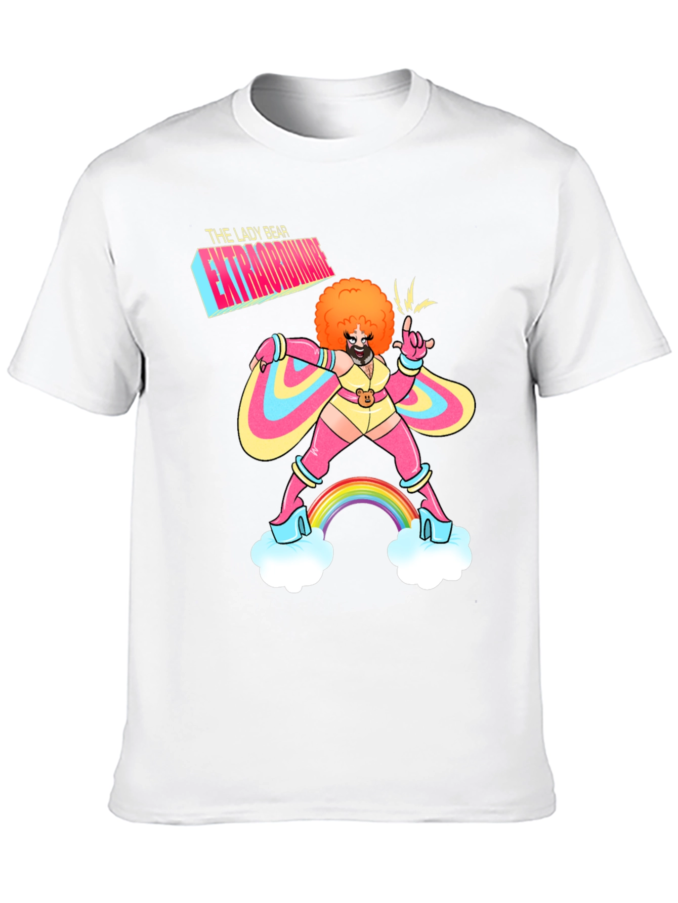 Black The Lady Bear Extraordinaire Graphic Tee view 10