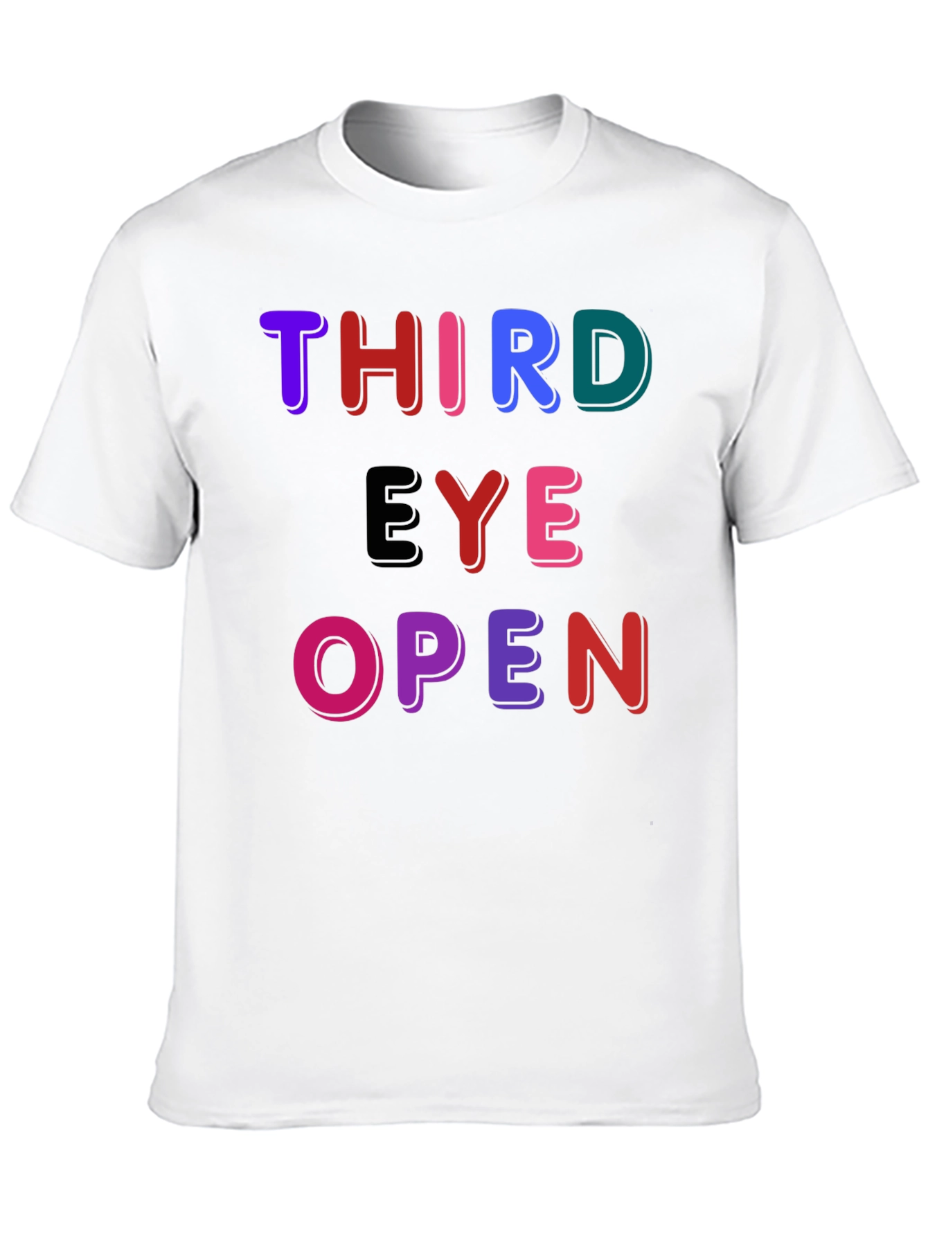 Black Third Eye Open Graphic Tee - Unisex Black T-Shirt view 10