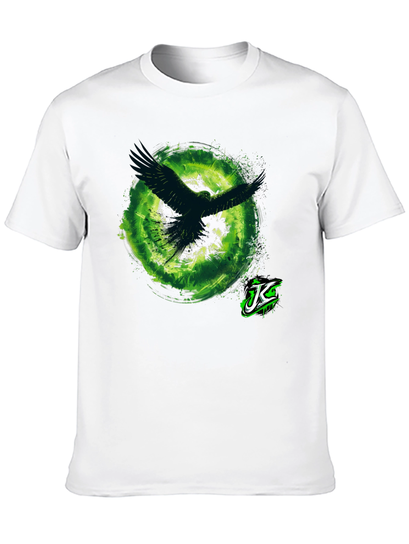 Black Raven Vortex Graphic T-Shirt - Men's Black Tee view 10