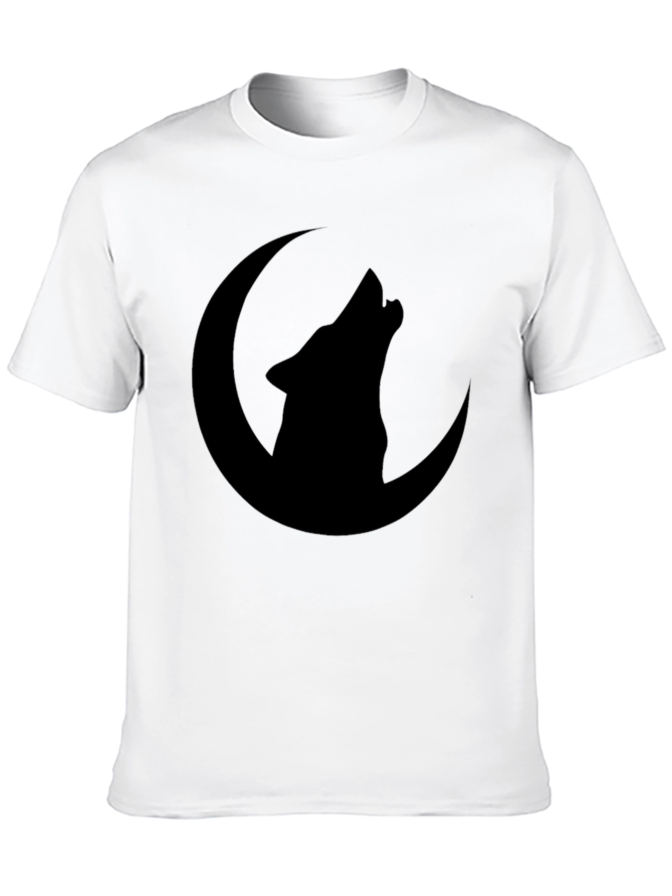 Black Wolf Moon Graphic T-Shirt - Black view 10