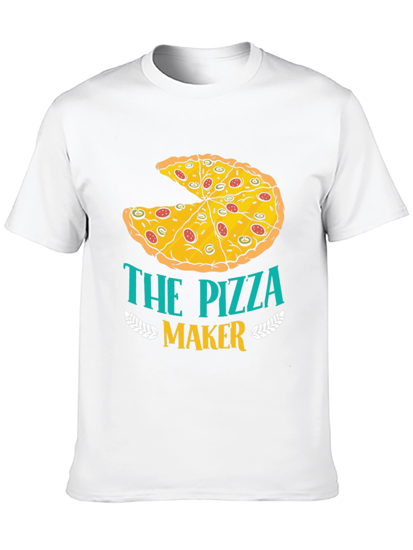 Black The Pizza Maker T-Shirt - Funny Foodie Tee view 10