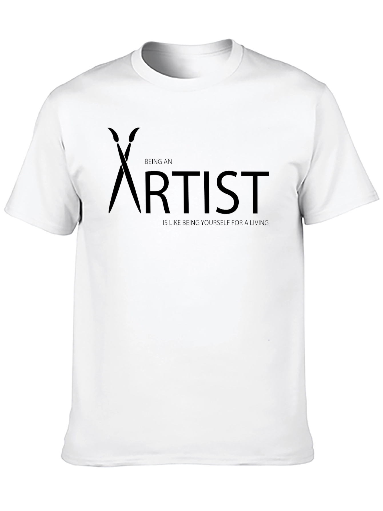 Black Artist T-Shirt - Being an Artist view 10