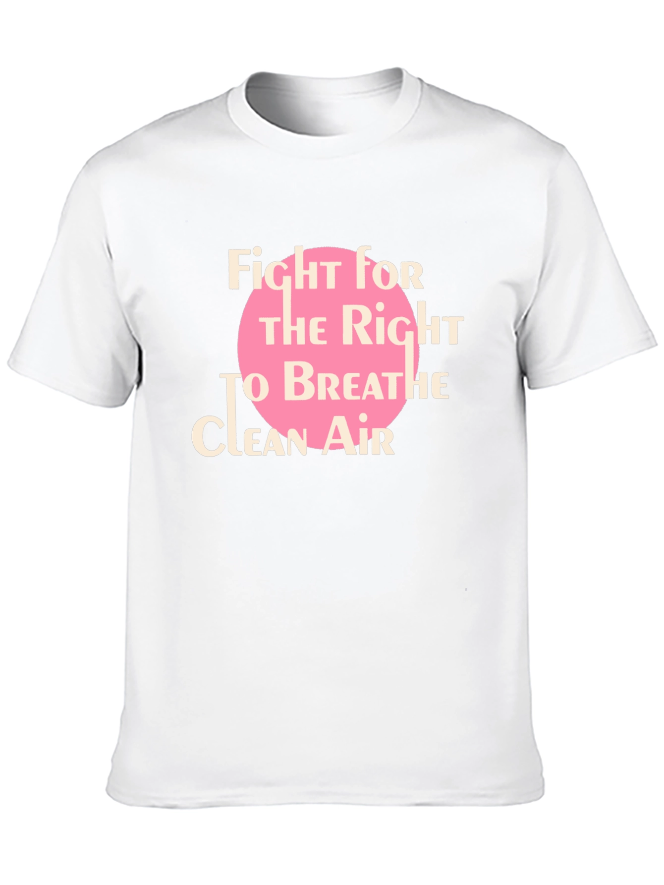 Black Fight for Clean Air Black T-Shirt view 10