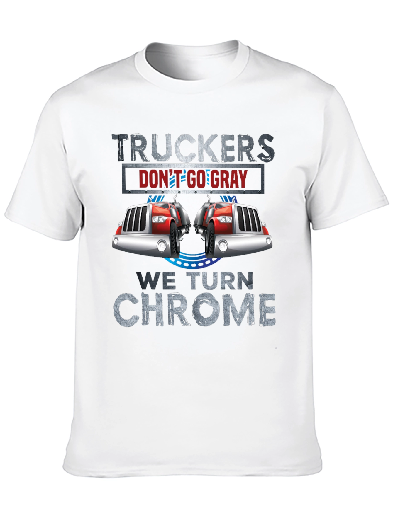 Black Truckers Don't Go Gray T-Shirt view 10