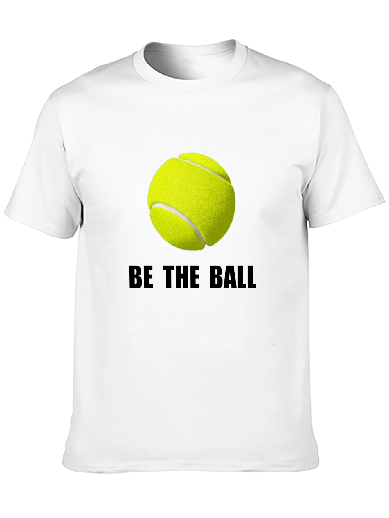 Black Be The Ball Tee: Tennis Graphic T-Shirt view 10