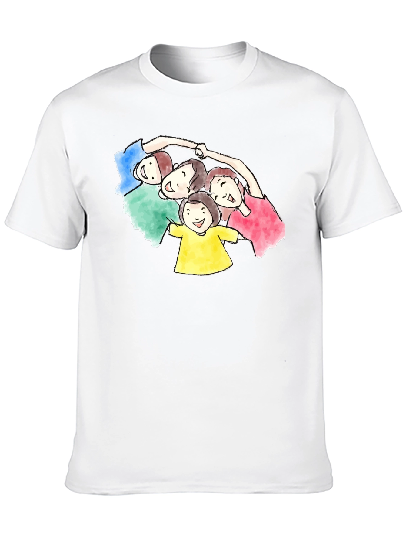 Black Family Circle Graphic Tee - Black Cotton Blend T-Shirt view 10