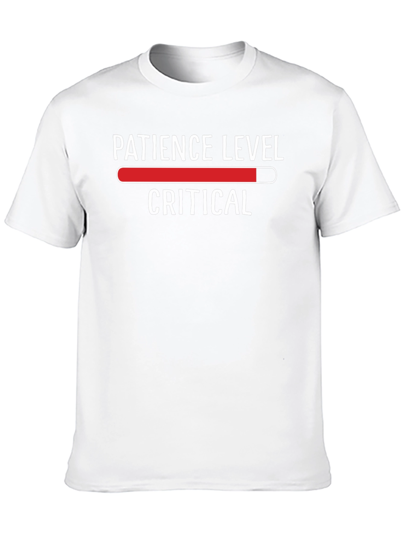 Black Patience Level Critical Graphic Tee view 10