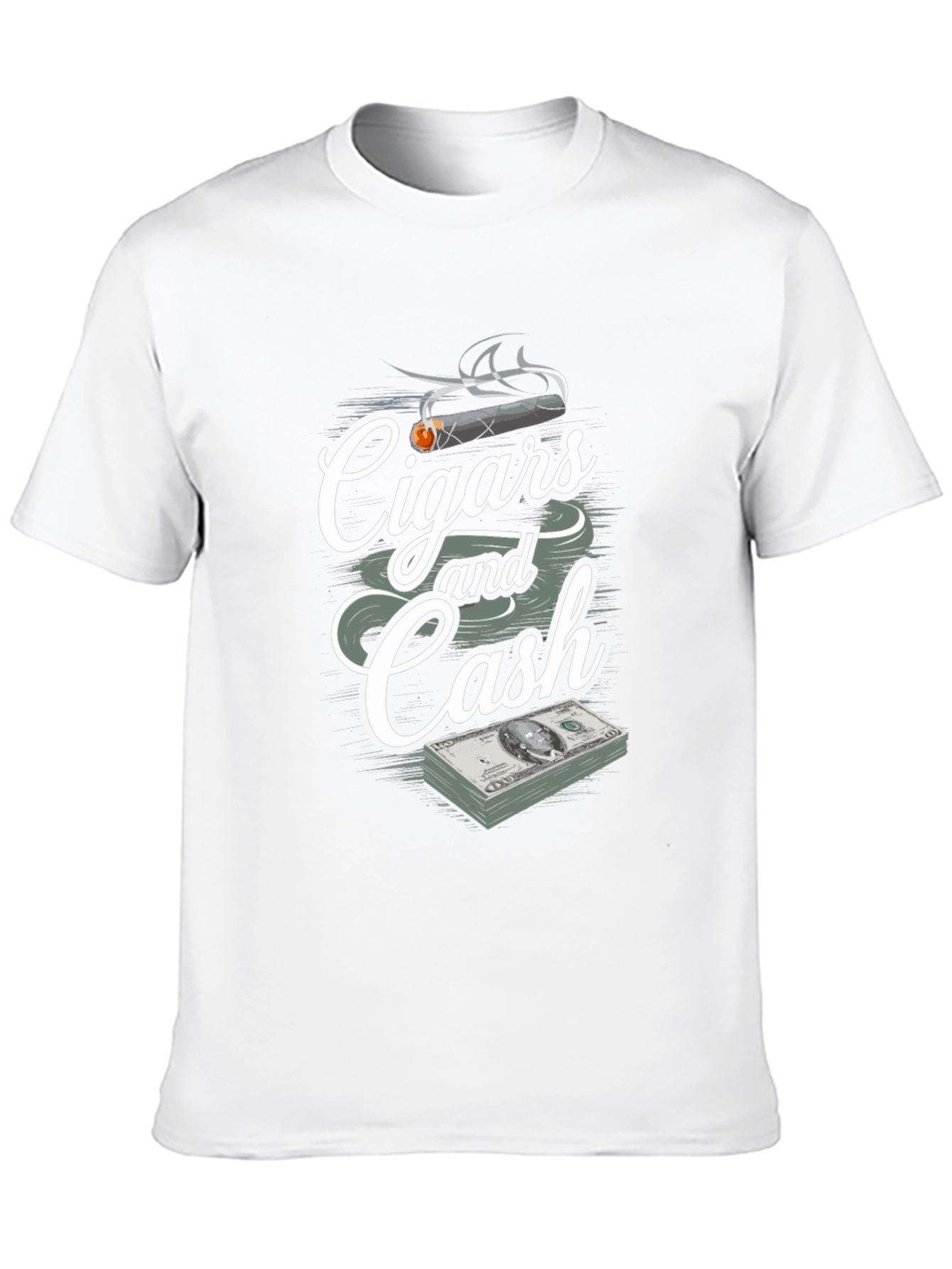 Black Cigars and Cash Graphic Print T-Shirt view 10
