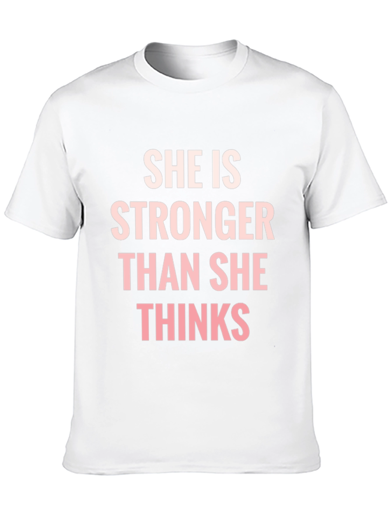 Black She is Stronger Than She Thinks T-Shirt view 10