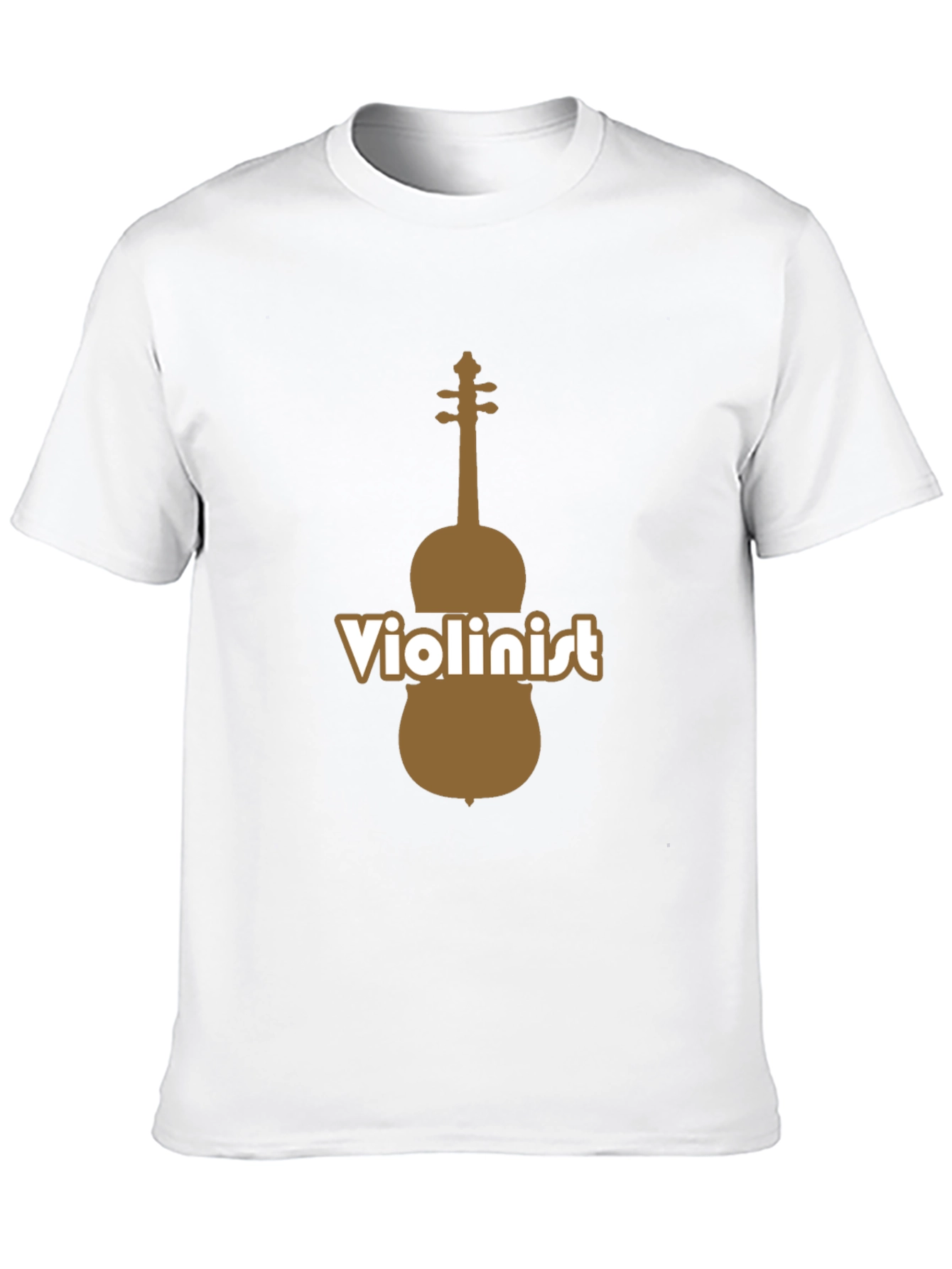 Black Violinist Graphic Tee - Black Cotton Blend T-Shirt view 10