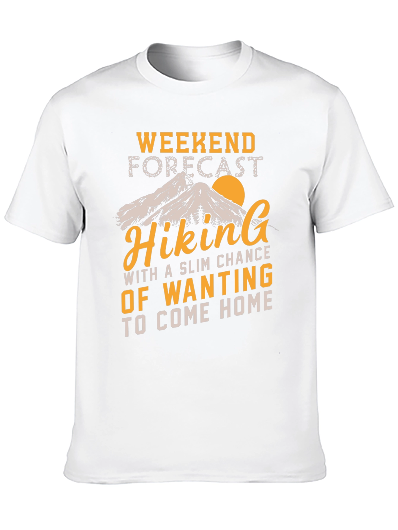 Black Hiking Forecast Graphic Tee view 10