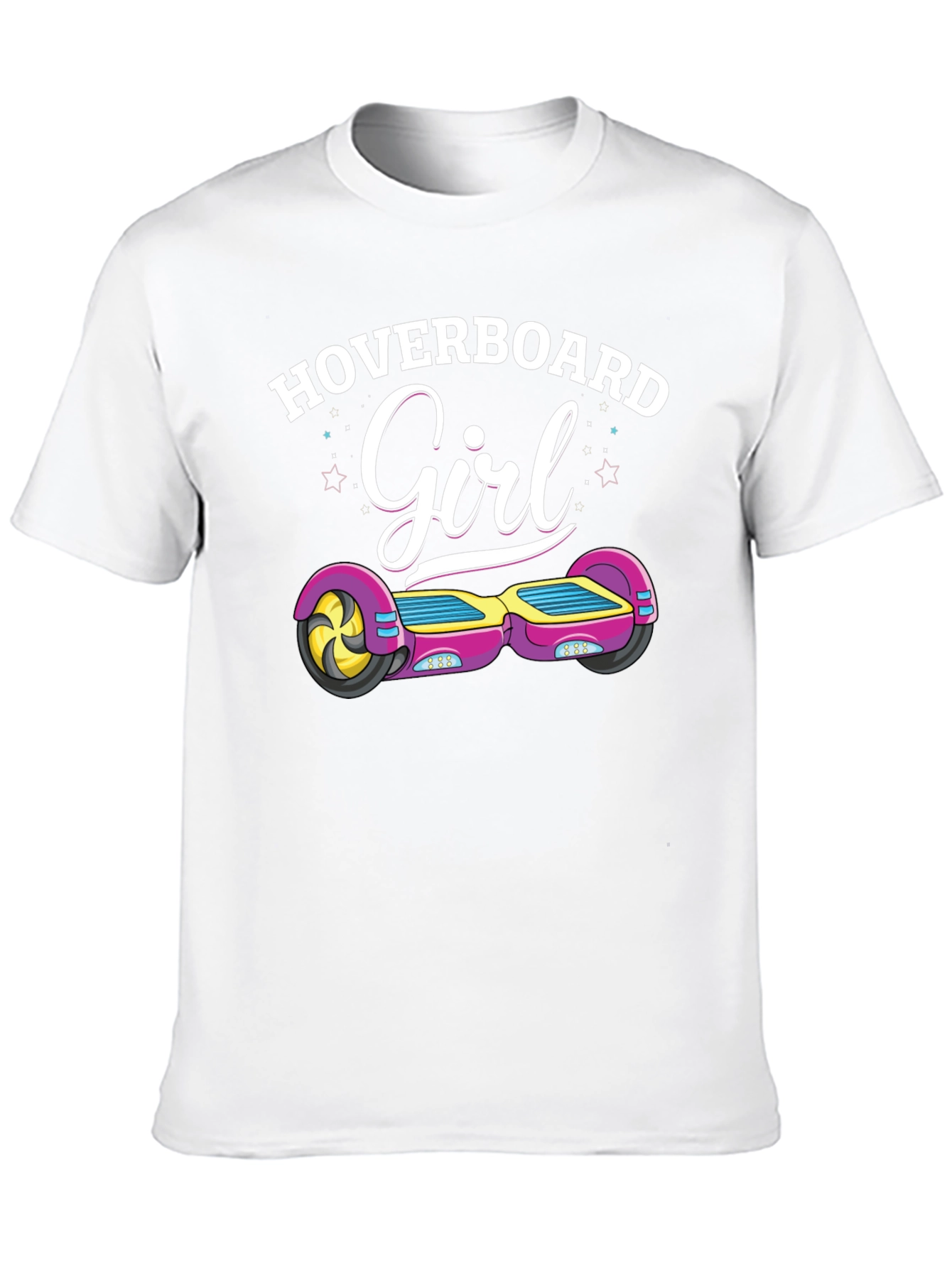 Black Hoverboard Girl T-Shirt view 10