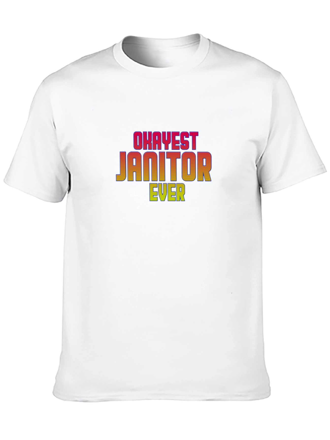 Black Okayest Janitor Ever Graphic Tee view 10