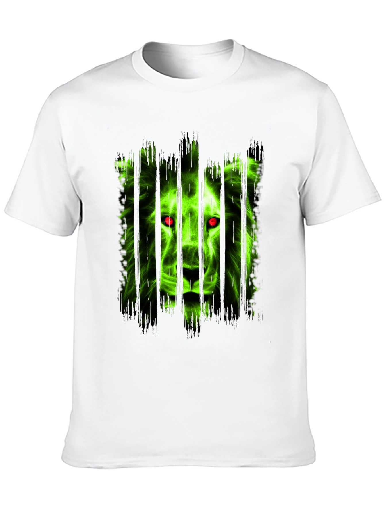 Black Men's Black Lion Graphic T-Shirt view 10