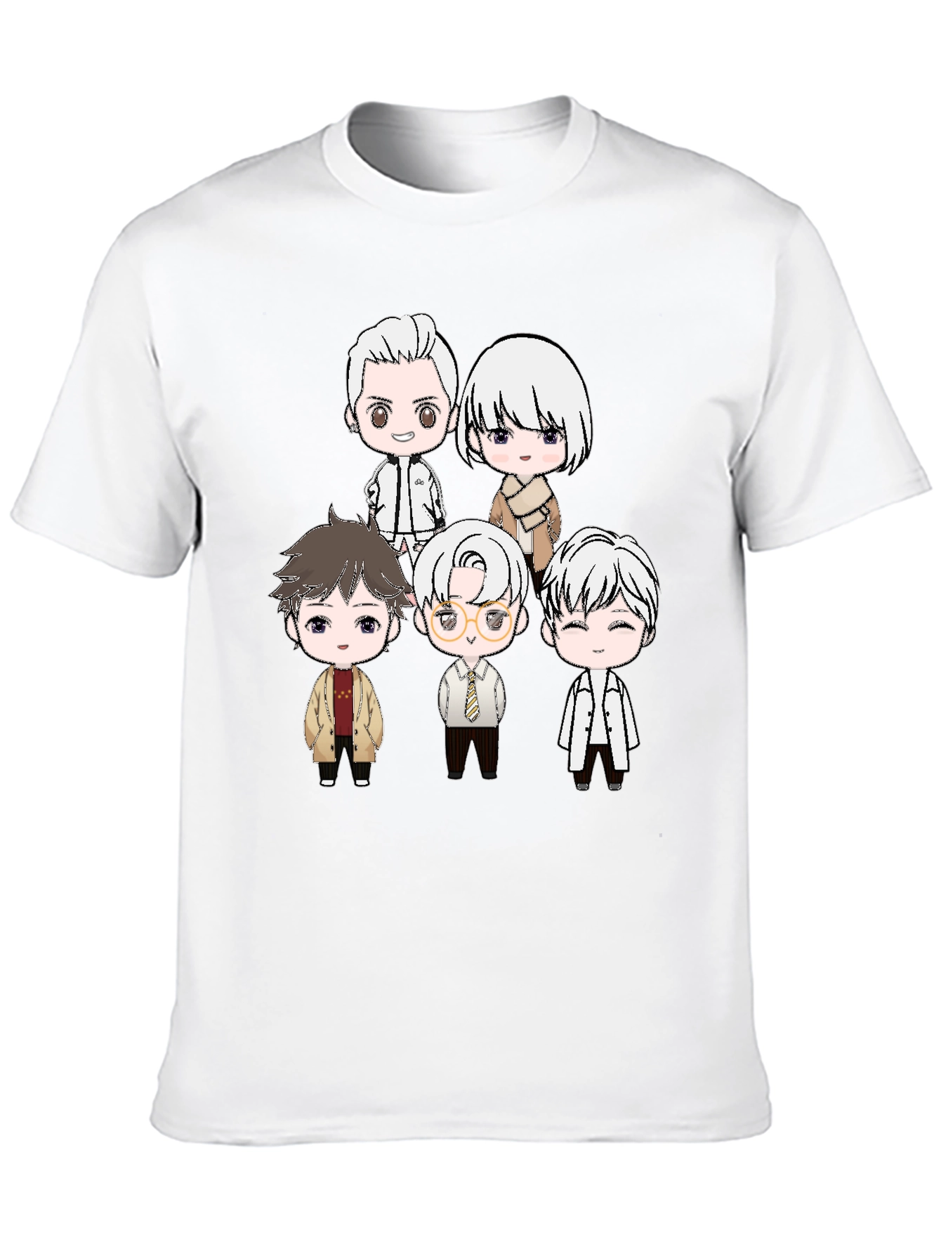 Black Anime Character Print Black T-Shirt view 10