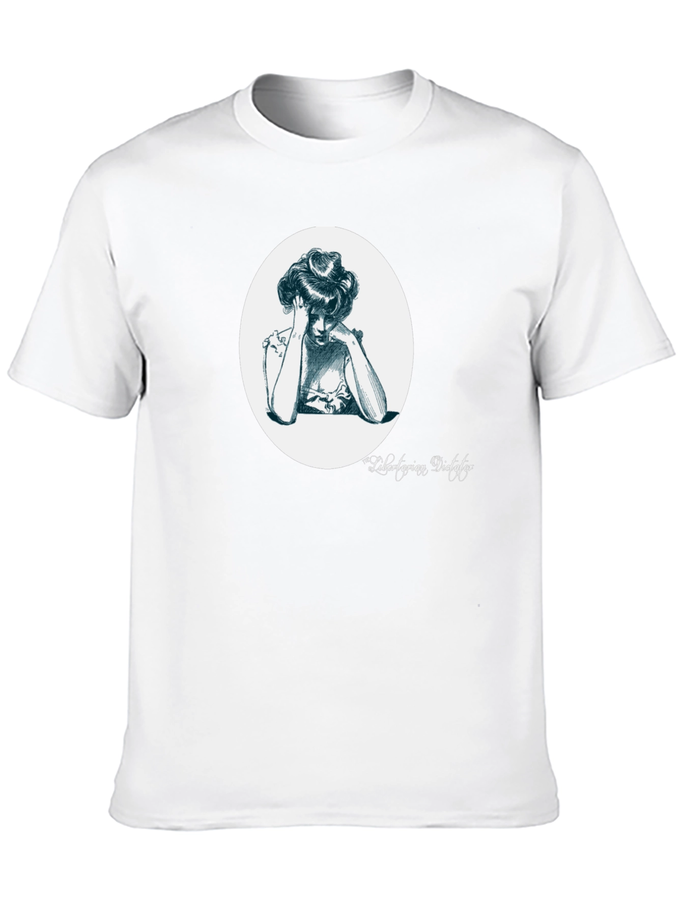 Black Libertarian Dictator Graphic T-Shirt view 10