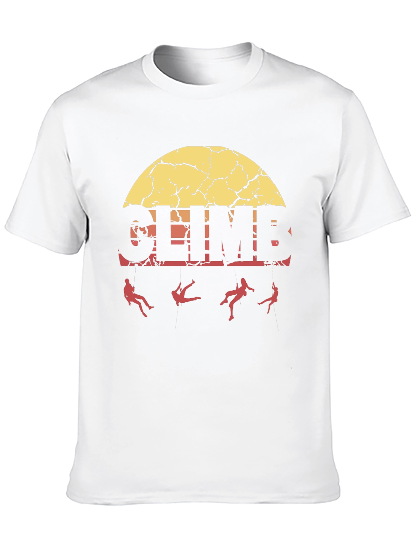 Black Vintage Climb T-Shirt - Black Cotton Graphic Tee view 10