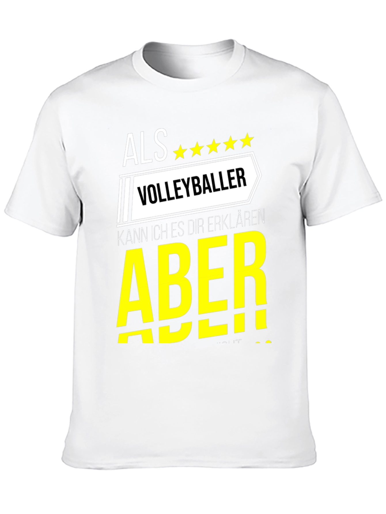 Black Volleyball Player T-Shirt - Als Volleyballer - Funny Sports Tee view 10