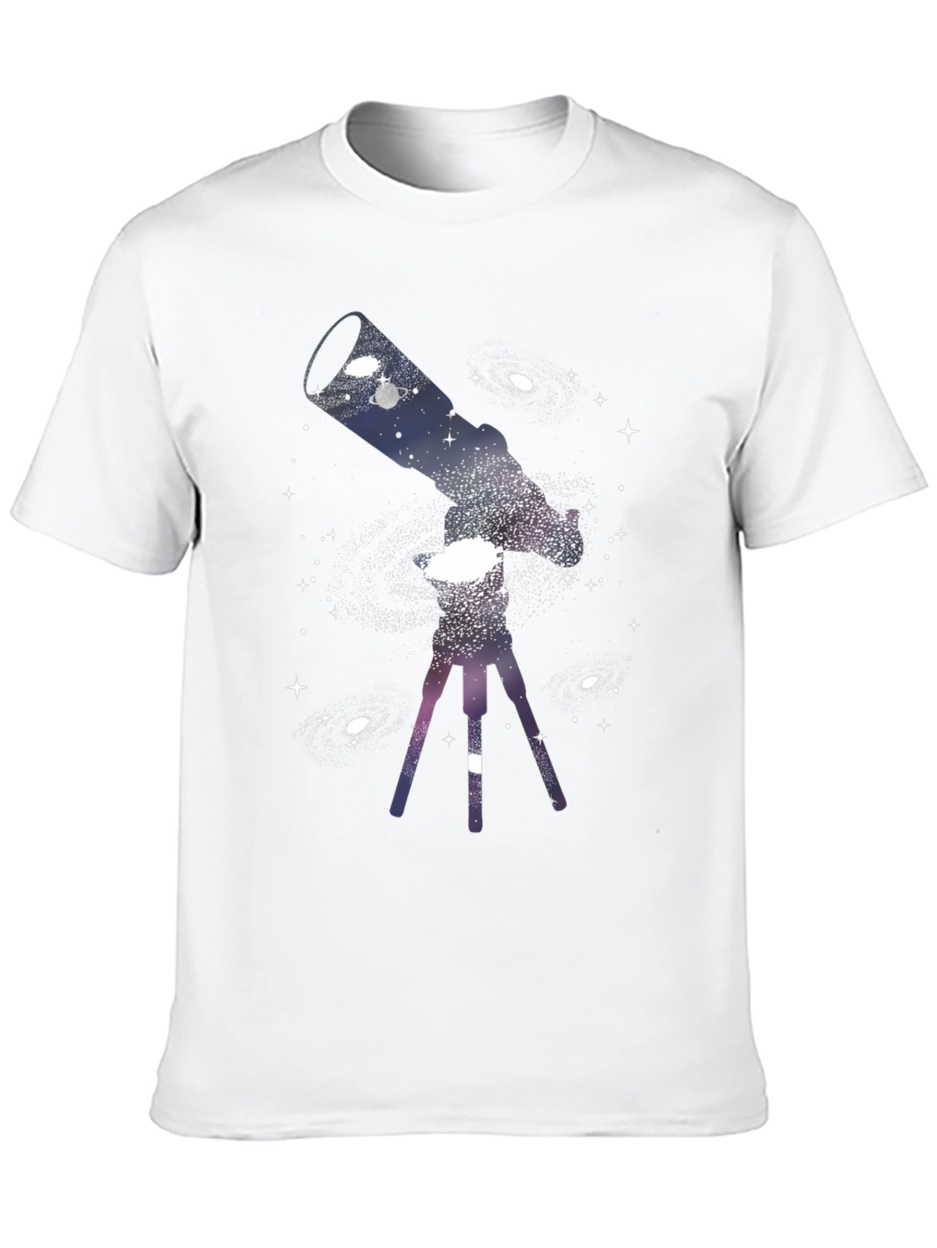 Black Cosmic Telescope Graphic Tee - Black view 10