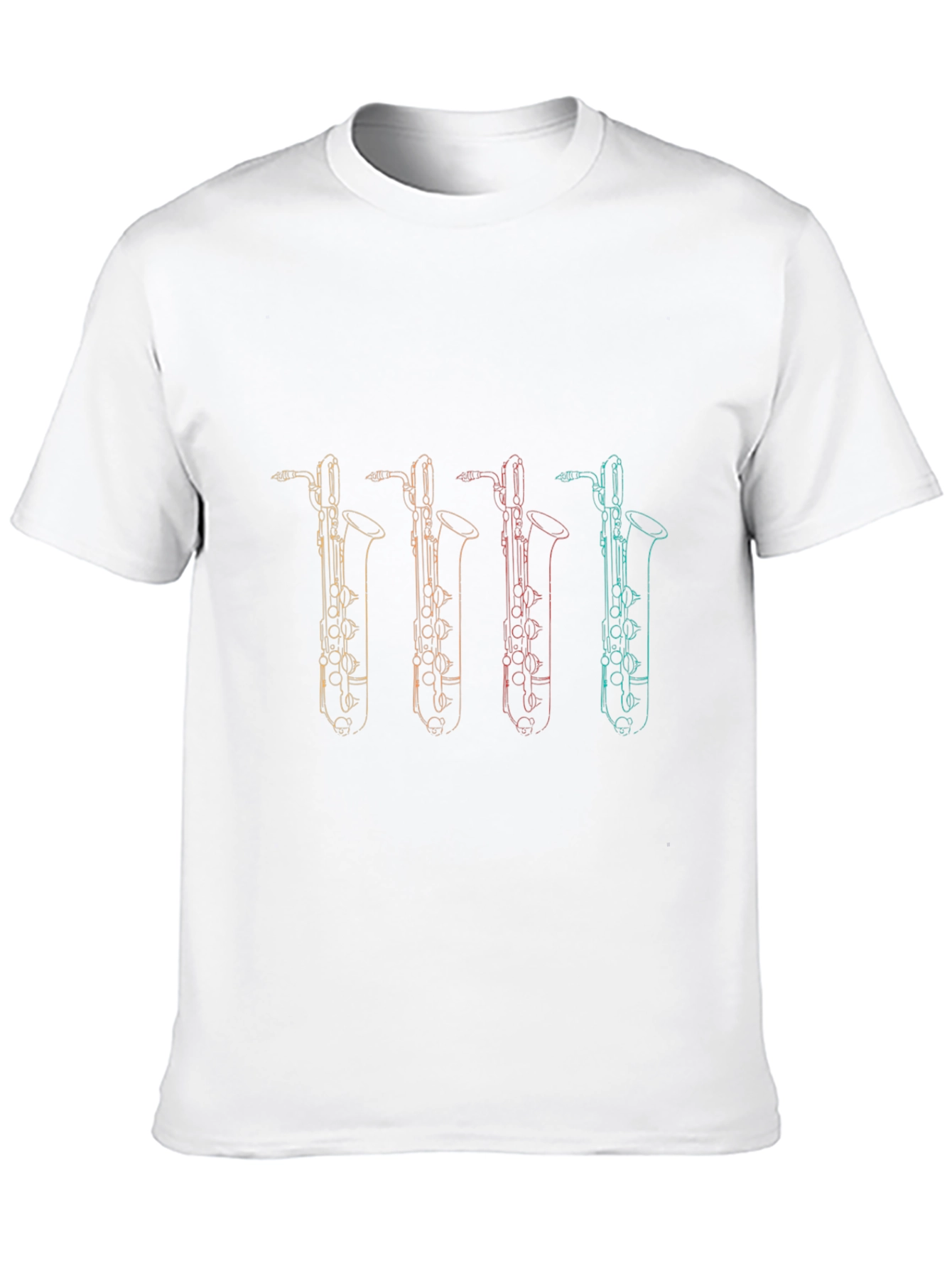 Black Saxophone Graphic Tee - Music Lover's Shirt view 10