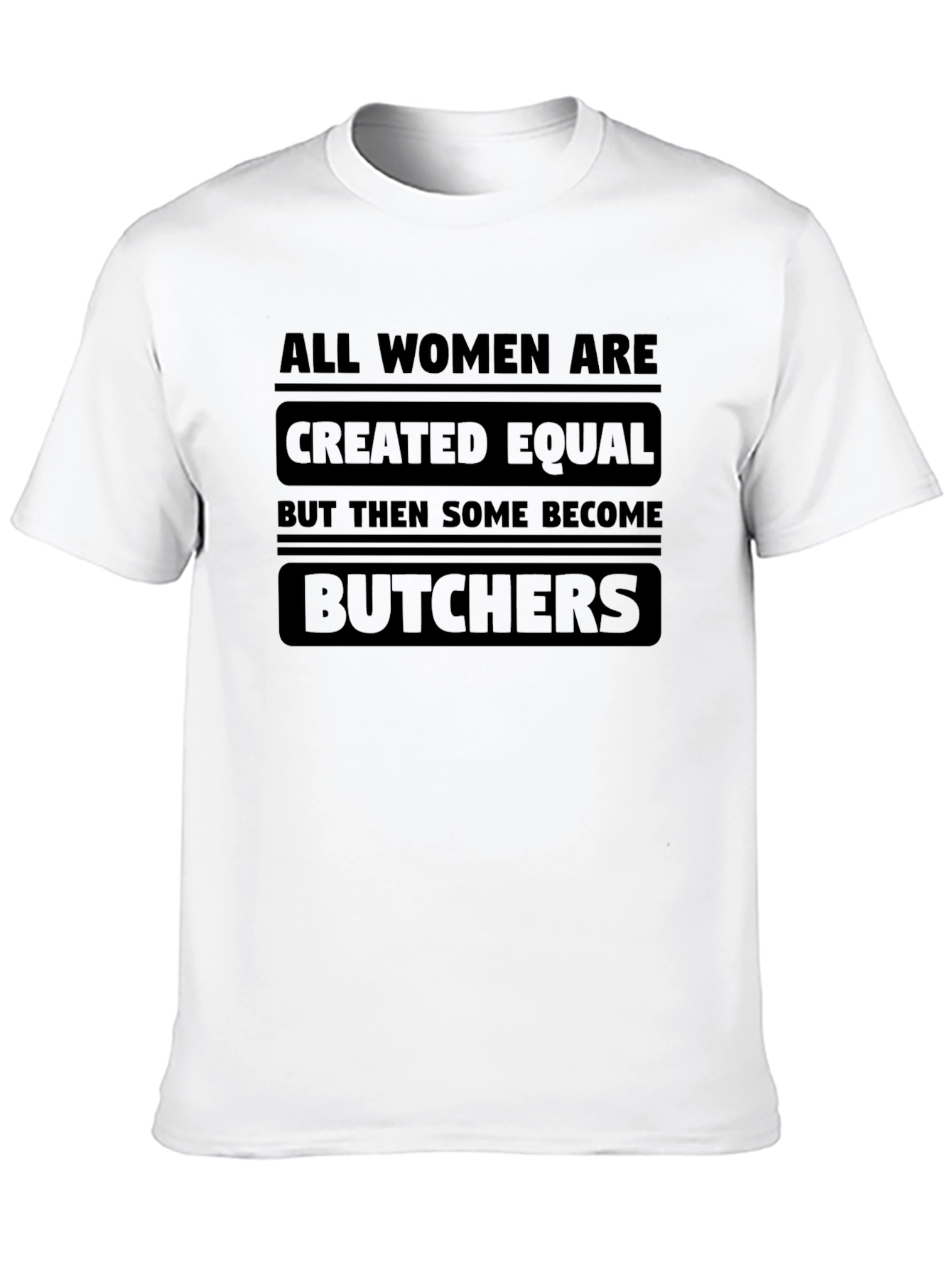 Black Funny Butcher Women's T-Shirt view 10