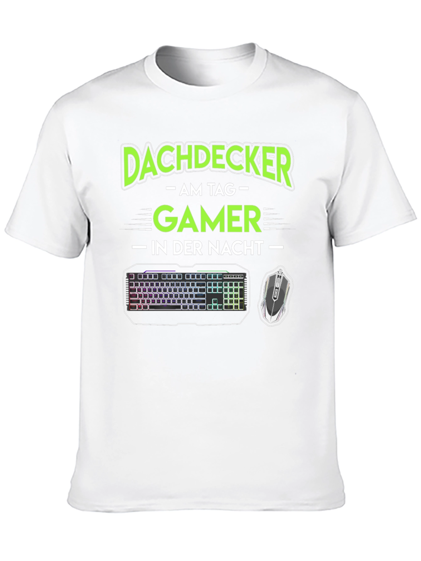 Black Dachdecker Gamer Black T-Shirt view 10