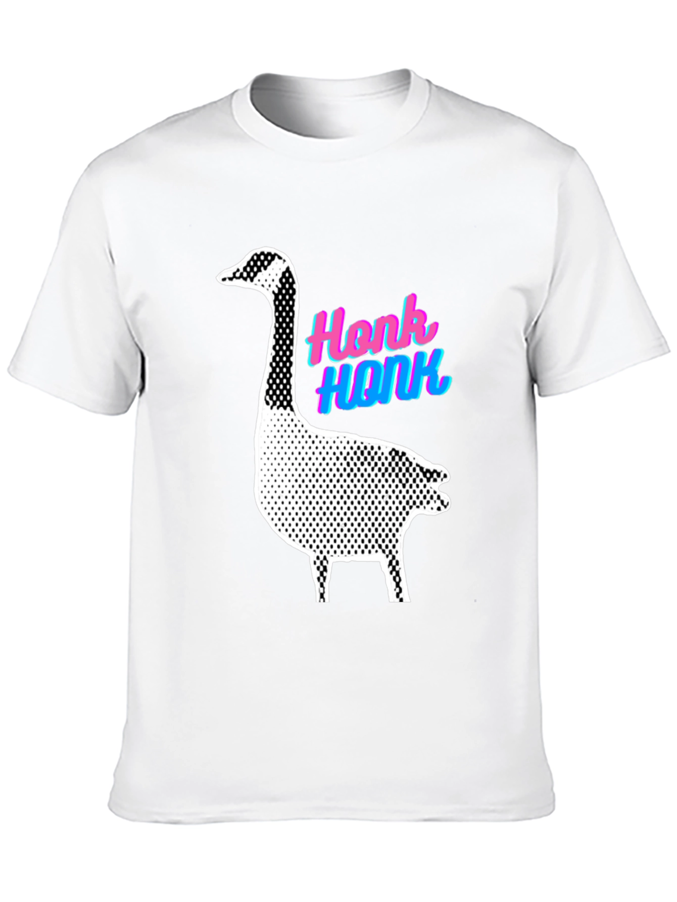 Black Honk Goose Graphic Tee - Quirky Animal Lover Shirt view 10