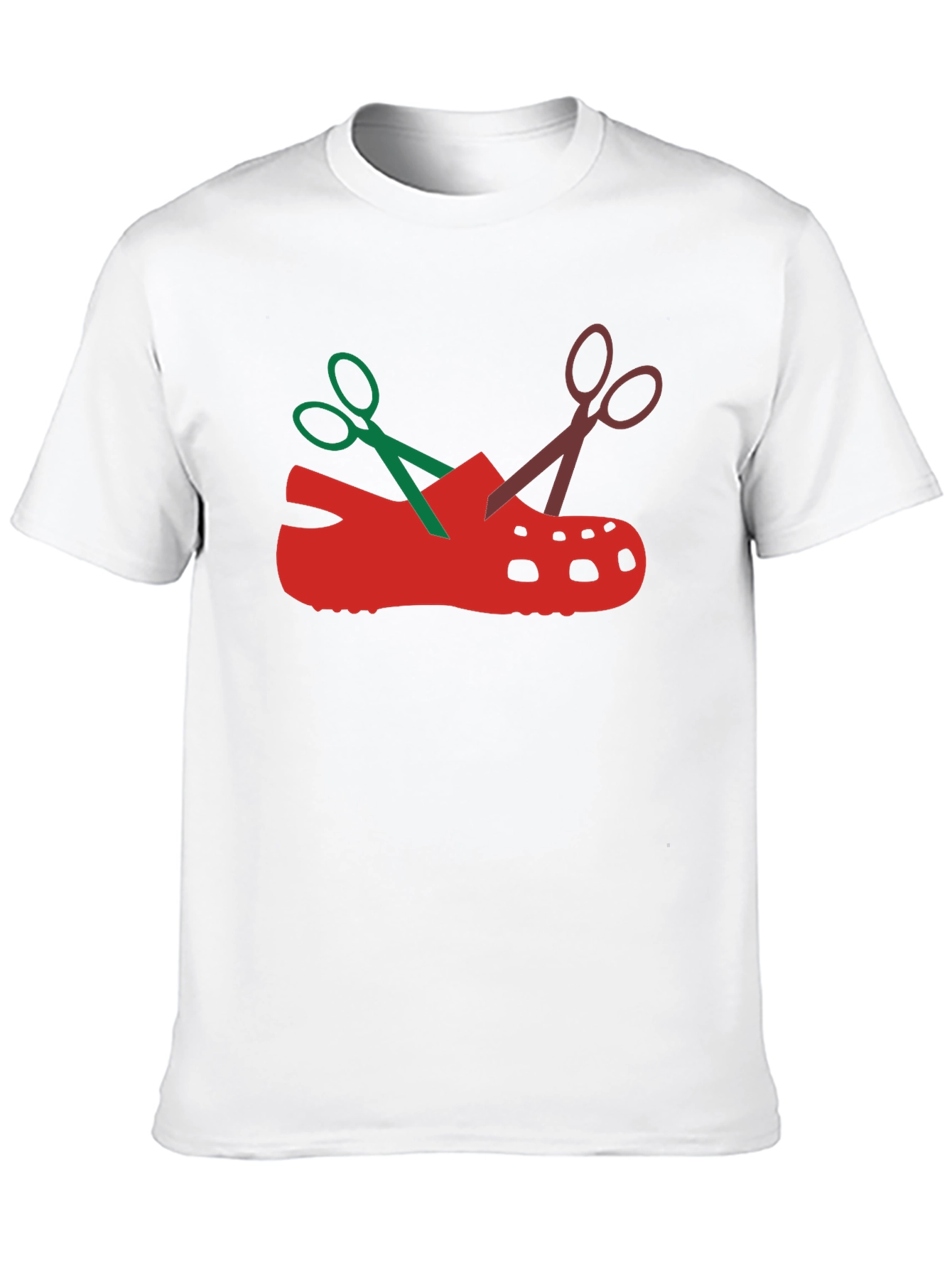 Black Scissors Croc Graphic Tee view 10