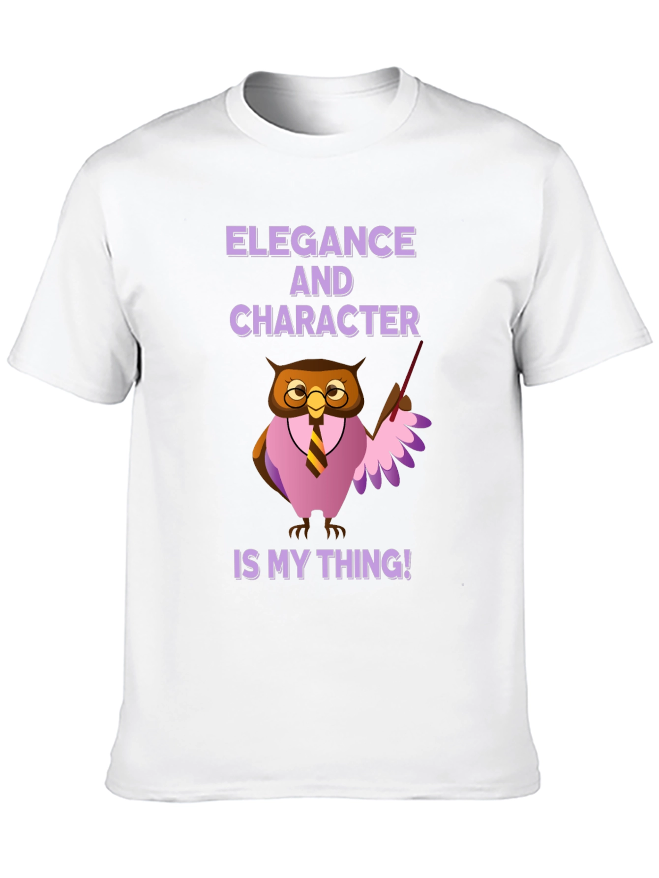 Black Elegance and Character Owl T-Shirt view 10