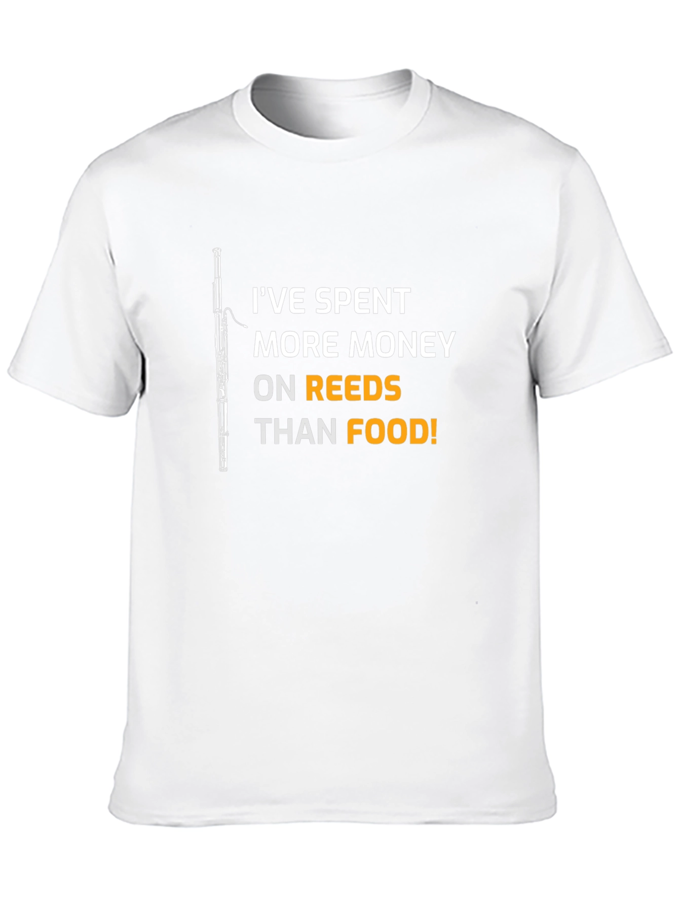 Black Musician's Humor T-Shirt: Reeds Over Food! view 10