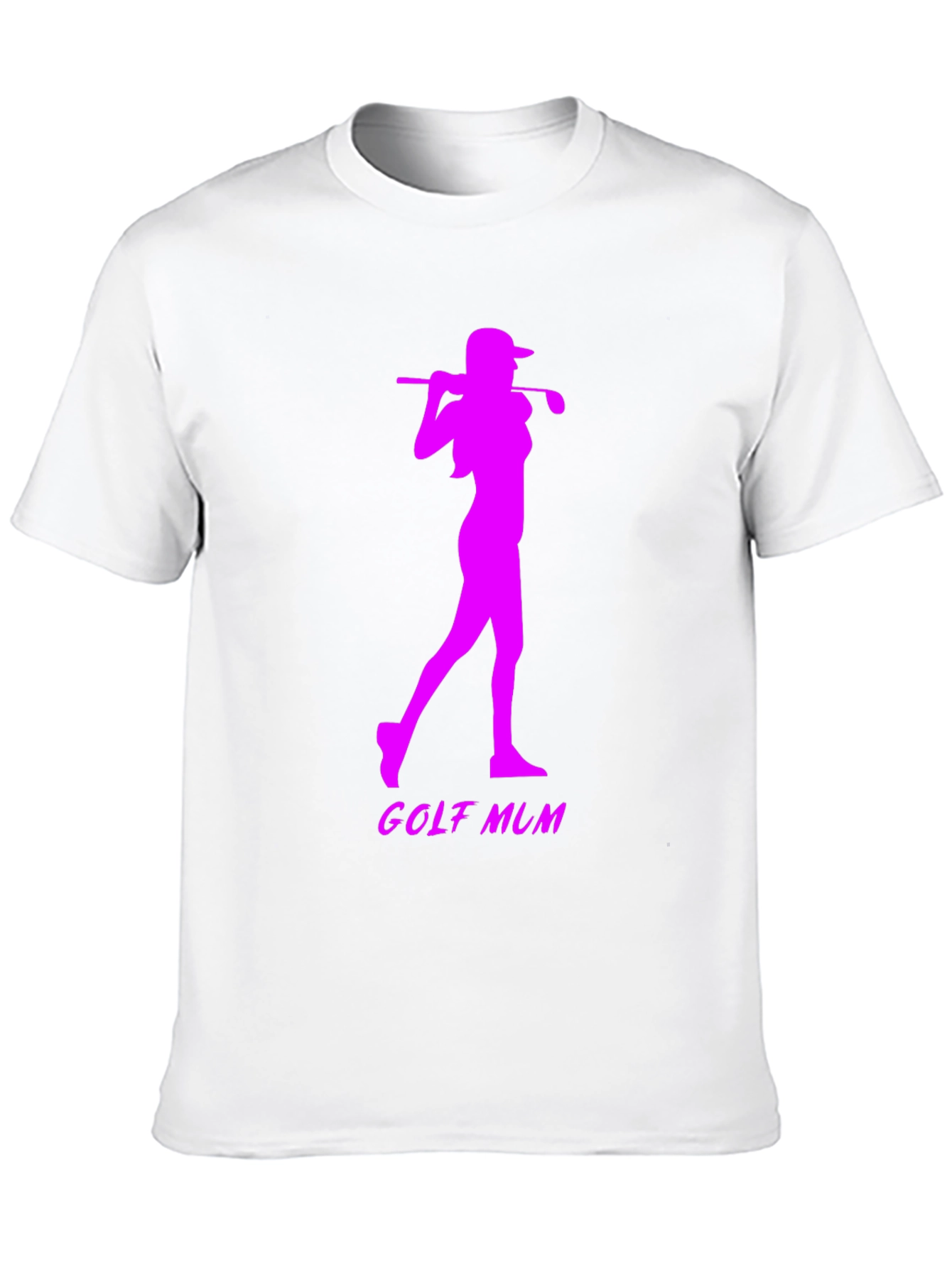 Black Golf Mum Black T-Shirt view 10