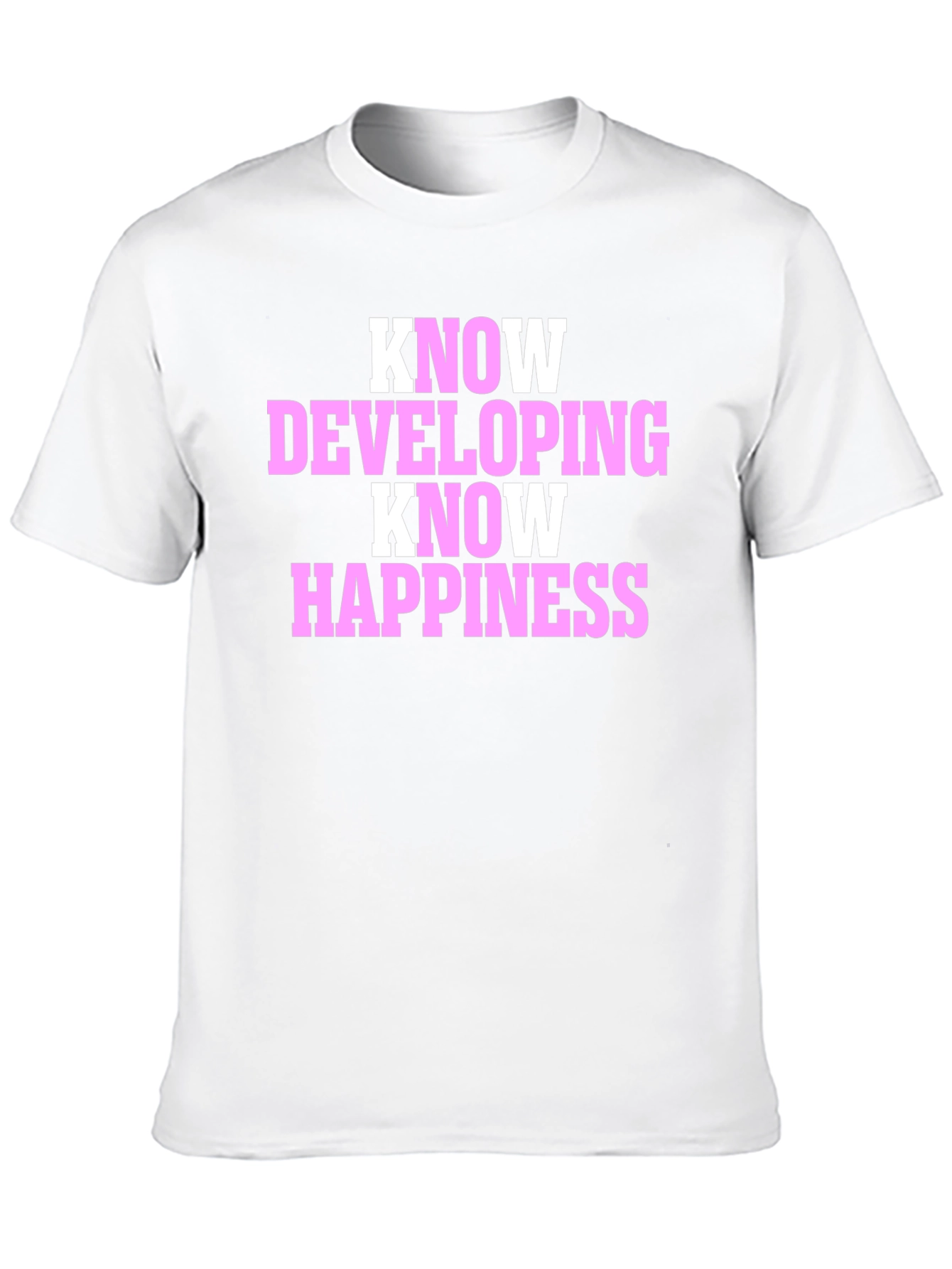Black Know Developing Happiness T-Shirt view 10