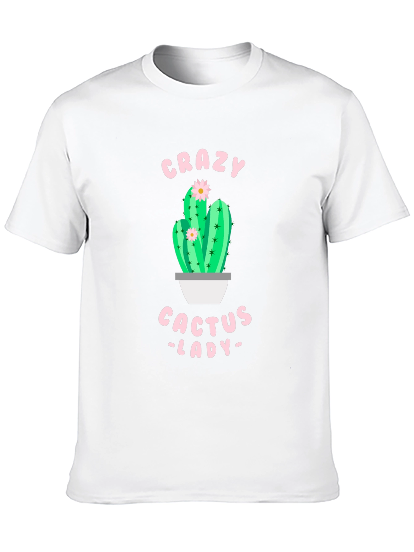 Black Crazy Cactus Lady Black T-Shirt view 10