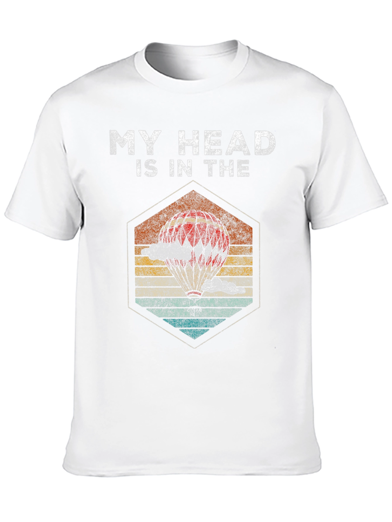 Black My Head Is In The Clouds T-Shirt Balloon Design view 10