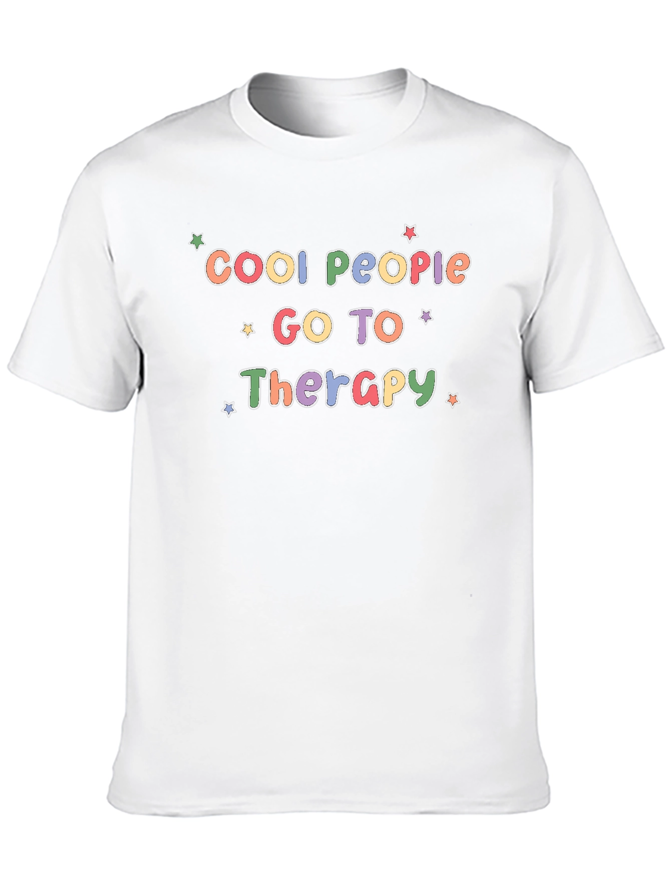 Black Cool People Go To Therapy Black T-Shirt view 10